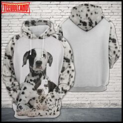 Dalmatian Dog Family 3D Printed Hoodie Zipper