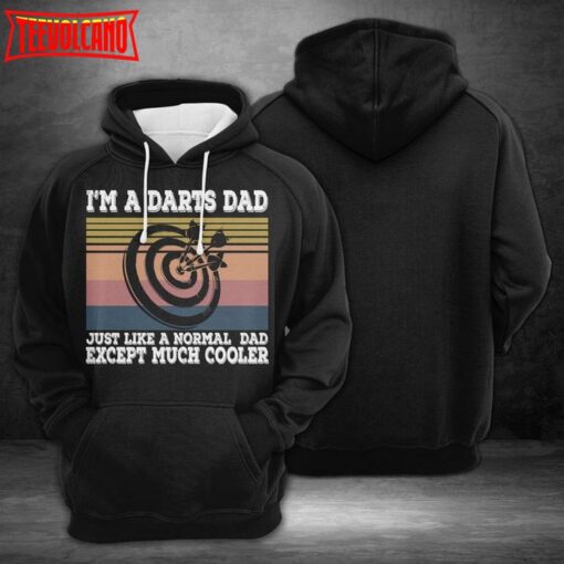 Darts Dad Darts Dad 3D Printed Hoodie Zipper