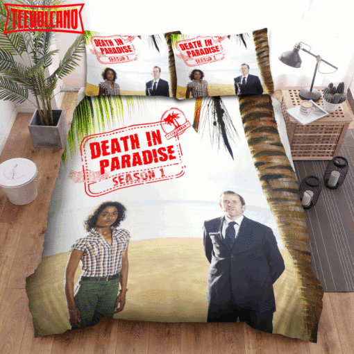 Death In Paradise Movie Poster 2 Bed Sheets Duvet Cover Bedding Sets