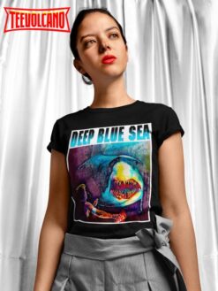 Deep Blue Sea T-Shirt, Deep Blue Sea Movie Poster Shirt, 90s Movie Nostalgia Shirt