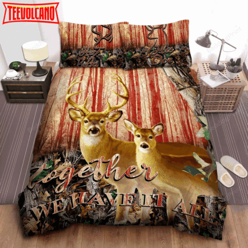 Deer Couple Have It All Bed Sheets Duvet Cover Bedding Sets