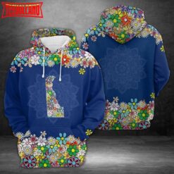 Delaware Flower 3D Printed Hoodie