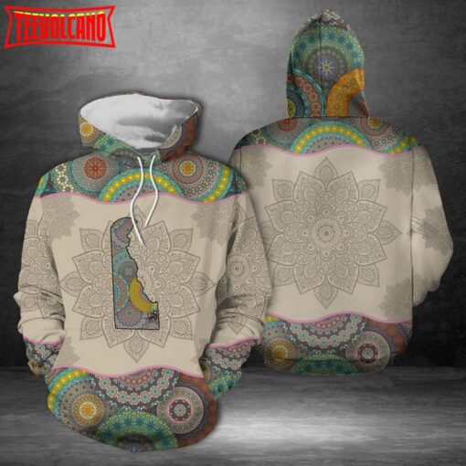 Delaware Mandala 3D Printed Hoodie