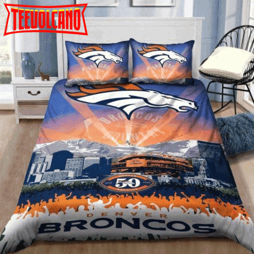 Denver Broncos American Football Duvet Cover Bedding Set