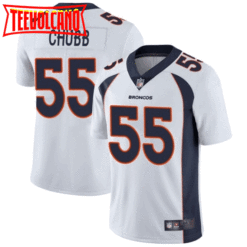 Denver Broncos Bradley Chubb White Limited Jersey