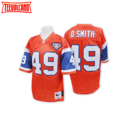 Denver Broncos Dennis Smith Orange 75th Anniversary Throwback Jersey