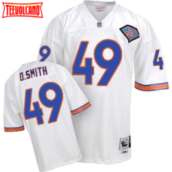 Denver Broncos Dennis Smith White 1994 75th Anniversary Throwback Jersey