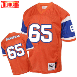 Denver Broncos Gary Zimmerman Orange 1994 Throwback Jersey