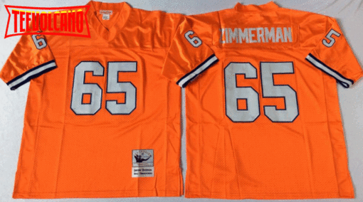 Denver Broncos Gary Zimmerman Orange Throwback Jersey