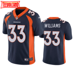 Denver Broncos Javonte Williams Navy Limited Jersey