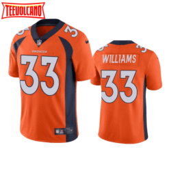 Denver Broncos Javonte Williams Orange Limited Jersey