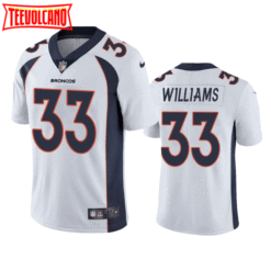 Denver Broncos Javonte Williams White Limited Jersey