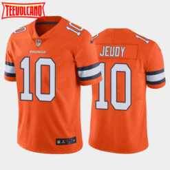 Denver Broncos Jerry Jeudy Orange Color Rush Limited Jersey