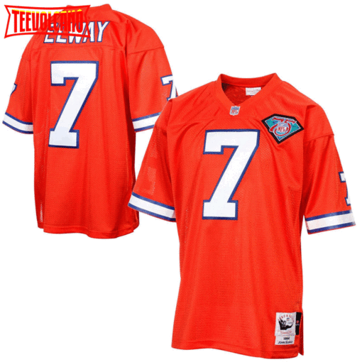 Denver Broncos John Elway Orange 1994 75th Anniversary Throwback Jersey