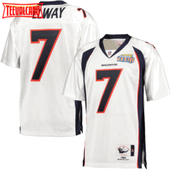 Denver Broncos John Elway White 1998 Super Bowl XXXIII Throwback Jersey