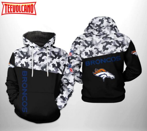 Denver Broncos NFL Camo Veteran Team 3D Printed Hoodie