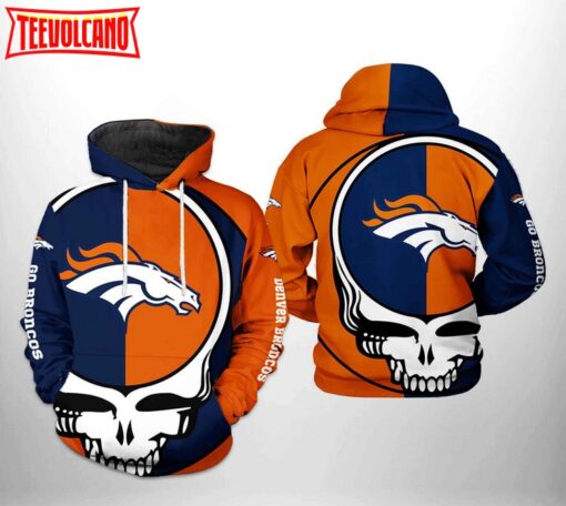 Denver Broncos NFL Grateful Dead 3D Printed Hoodie