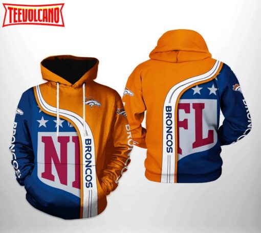 Denver Broncos NFL Team 3D Printed Hoodie