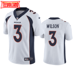 Denver Broncos Russell Wilson White Limited Jersey