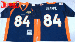 Denver Broncos Shannon Sharpe Navy 1997 Super Bowl XXXII Throwback Jersey