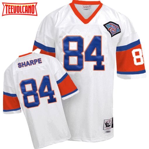 Denver Broncos Shannon Sharpe White 75th Anniversary Throwback Jersey