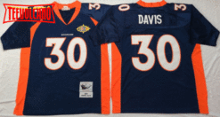 Denver Broncos Terrell Davis Navy 1997 Super Bowl XXXII Throwback Jersey