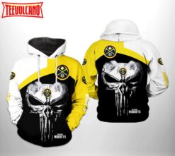 Denver Nuggets NBA Skull Punisher Team 3D Printed Hoodie