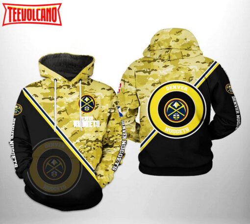 Denver Nuggets NBA US Camo Team 3D Printed Hoodie