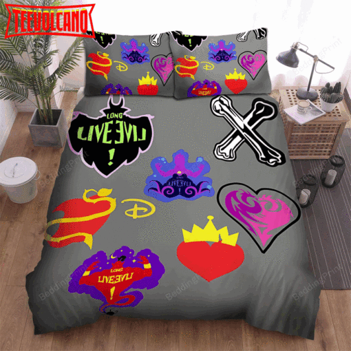 Descendants Logos Bed Sheets Duvet Cover Bedding Sets