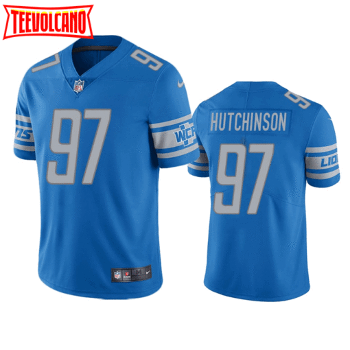 Detroit Lions Aidan Hutchinson Blue Limited Jersey