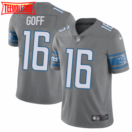 Detroit Lions Jared Goff Gray Color Rush Limited Jersey