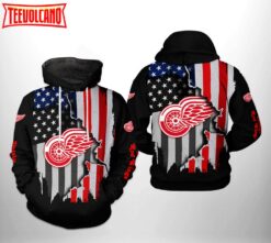 Detroit Red Wings US FLag Team 3D Printed Hoodie