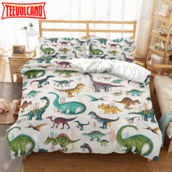 Dino World Bedding Set (Duvet Cover &amp Pillow Cases)