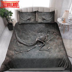 Dinosaur Fossil Art Bedding Set Bed Sheets Duvet Cover Bedding Sets