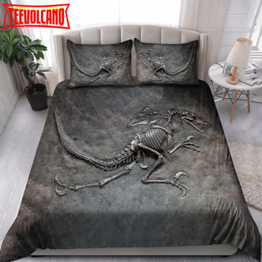 Dinosaur Fossil Art Bedding Set Bed Sheets Duvet Cover Bedding Sets