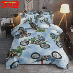 Dirt Bike Jumps Bed Sheets Duvet Cover Bedding Sets