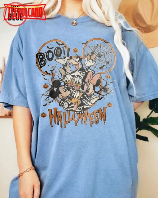 Disney Boo Halloween Shirt, Mickey And Friends Halloween Not-So-Scary Shirt