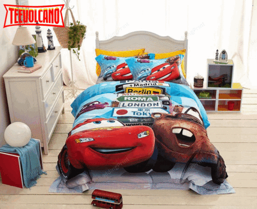 Disney Cars And Trucks Duvet Cover Bedding Set