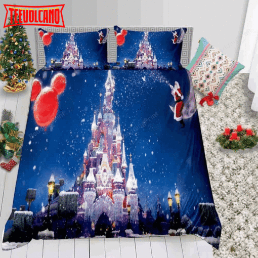 Disney Castle Bed Sheets Duvet Cover Bedding Set