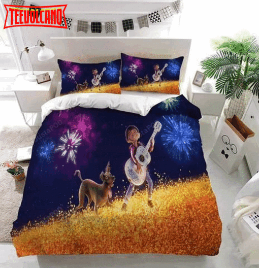 Disney Coco Playing Guitar Bedding Set Duvet Cover