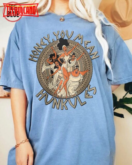 Disney Hercules Diva The Muses Honey You Mean Hunkules Retro 90s Shirt