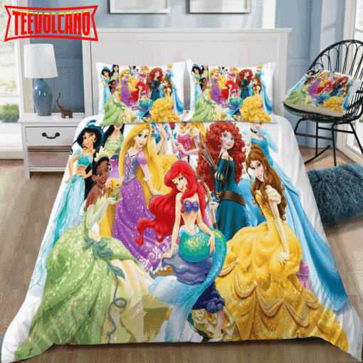 Disney Princess 23 3D Customized Duvet Cover Bedding Set