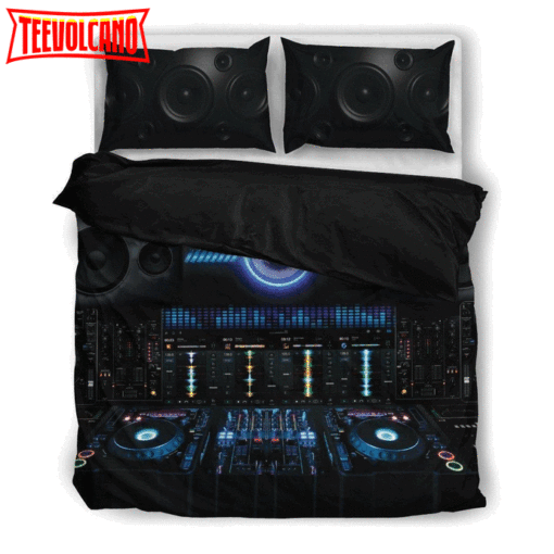 DJ Music Themed Bed Sheets Duvet Cover Bedding Sets