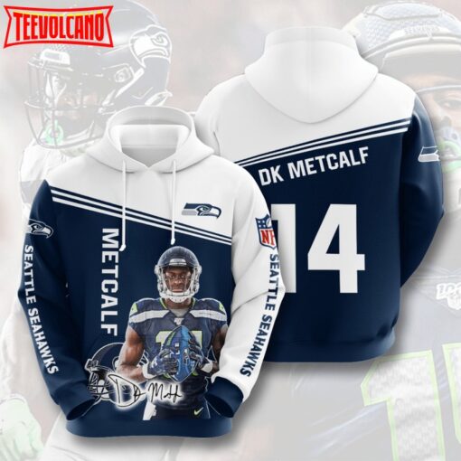 DK Metcalf Seattle Seahawks 3D Printed Hoodie