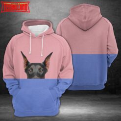 Doberman 3D Printed Hoodie Zipper Hoodie