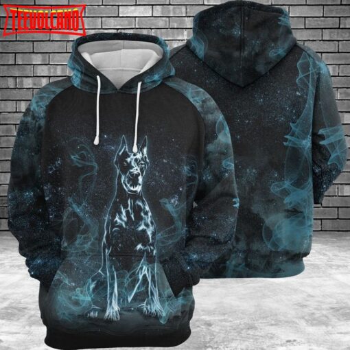 Doberman Pinscher Galaxy 3D Printed Hoodie Zipper Hoodie