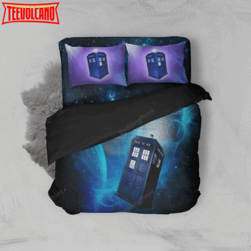 Doctor Who Tardis Bedding Set (Duvet Cover &amp Pillow Cases)