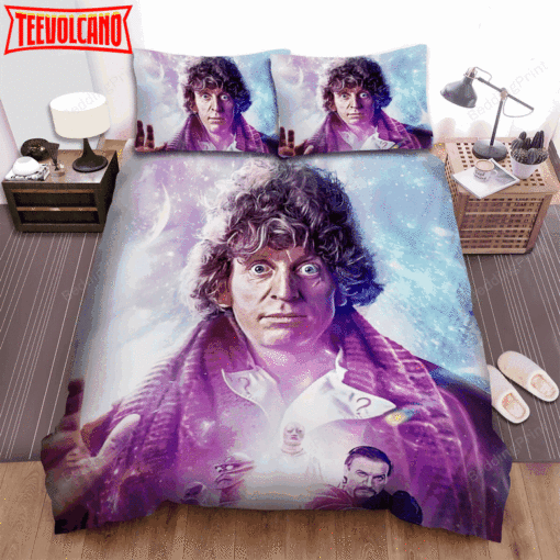 Doctor Who Tom Baker Poster Bed Sheets Duvet Cover Bedding Sets