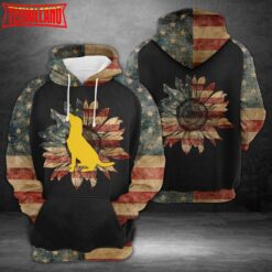 Dog American Flag 3D Printed Hoodie