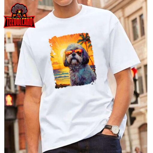 Dog Hawaiian Shih Tzu T-Shirt